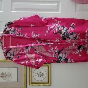 Pink kimono wrap